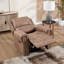 Fauteuil inclinable en similicuir de 38 po de largeur Caleb-1638958661