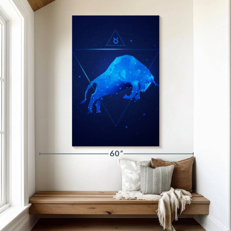 Adella Geometric Taurus, 51" H x 34" W