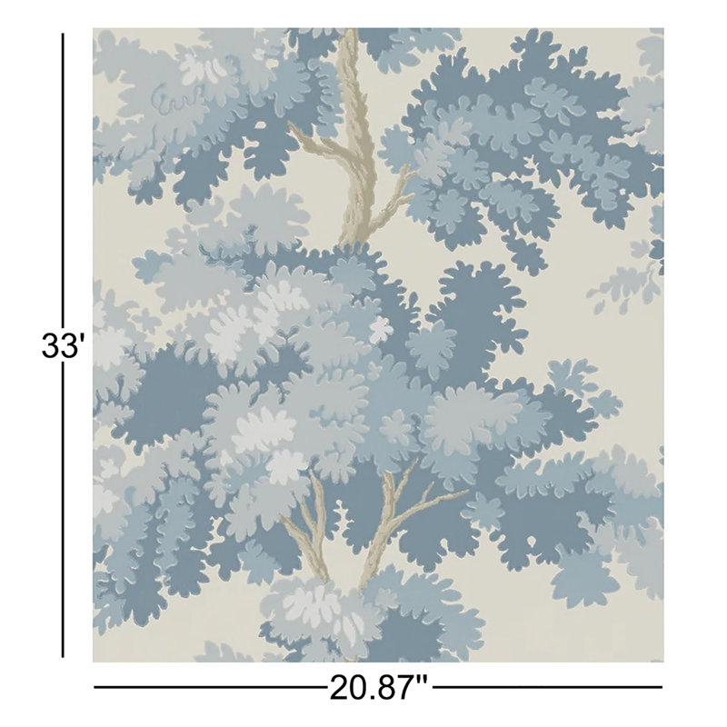 Raphael Floral Wallpaper Roll by Sandberg, Light Blue