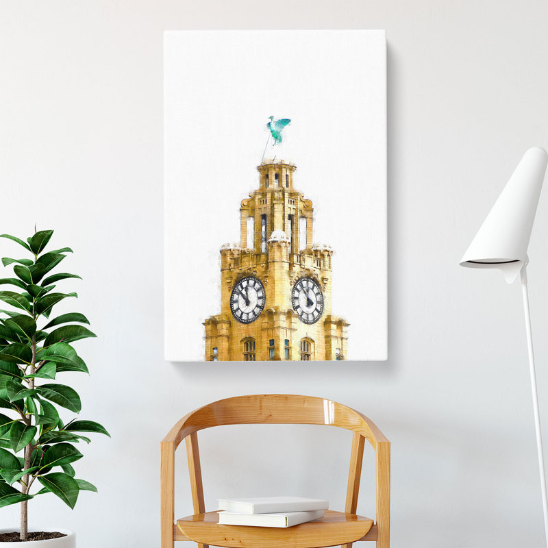 The Liver Building Liverpool - Wrapped Canvas, 60cm H x 40cm W x 3cm D