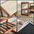 Sit & Store Walnut Brown Solid Beech Wood Entryway Shoe Bench with Plush Cushion