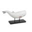 Sculpture côtière de baleine blanche sur pied (15 po de large)-1941719552