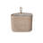 Hand-Woven Seagrass Wall Basket with Loop and Cotton Lining