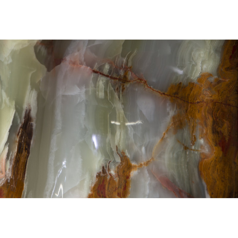 Polished Green Onyx Couple in Love Statue