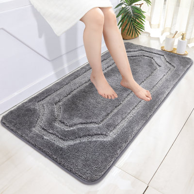 Bathroom Rug, Extra Soft Absorbent Bath Mat,TPR Backing Quick Dry, Machine Washable Bath Mats for Bathroom Floor, Tub and Shower, Home Decor Accessories