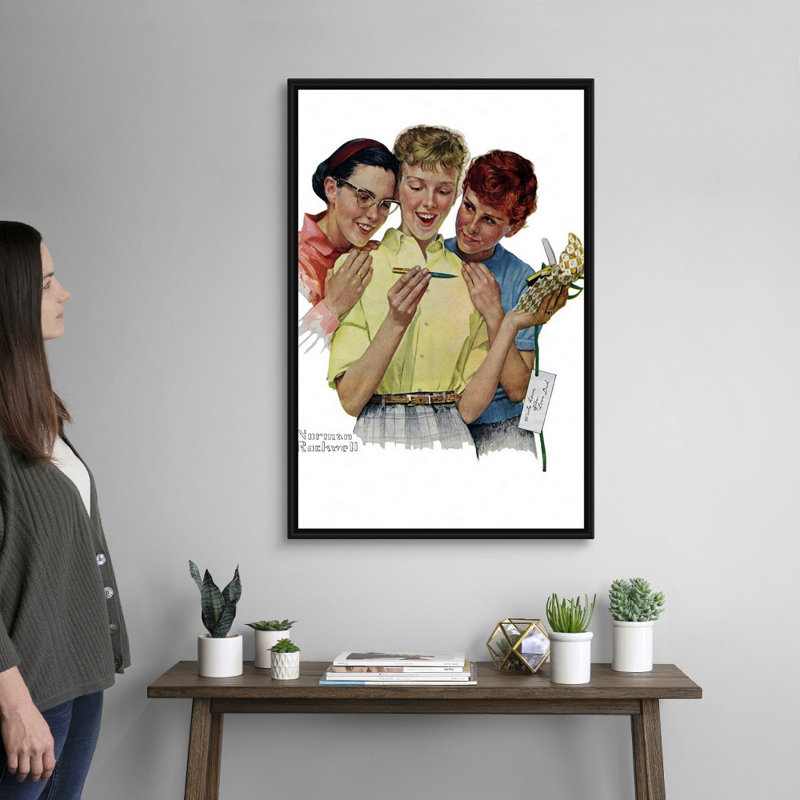 Art mural sur toile, Cadre flottant noir, H 38 po x l 26 po x P 1,75 po
