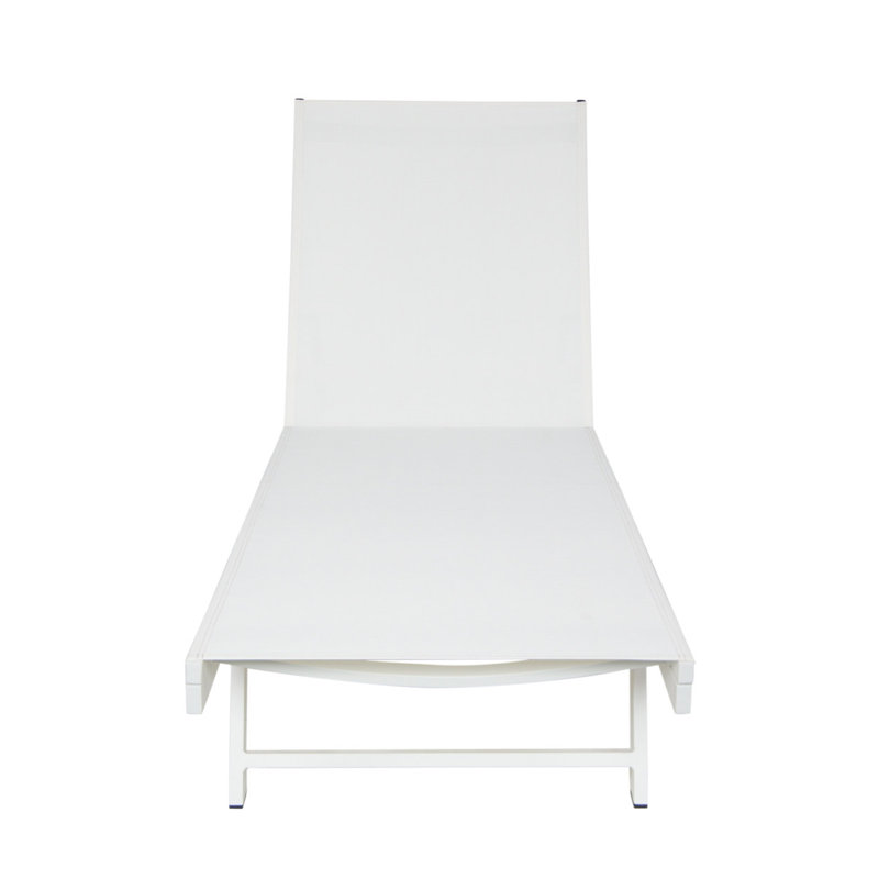 Salton Chaise Lounge, White
