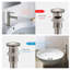 Drain escamotable de lavabo de salle de bain avec trop-plein-24280019