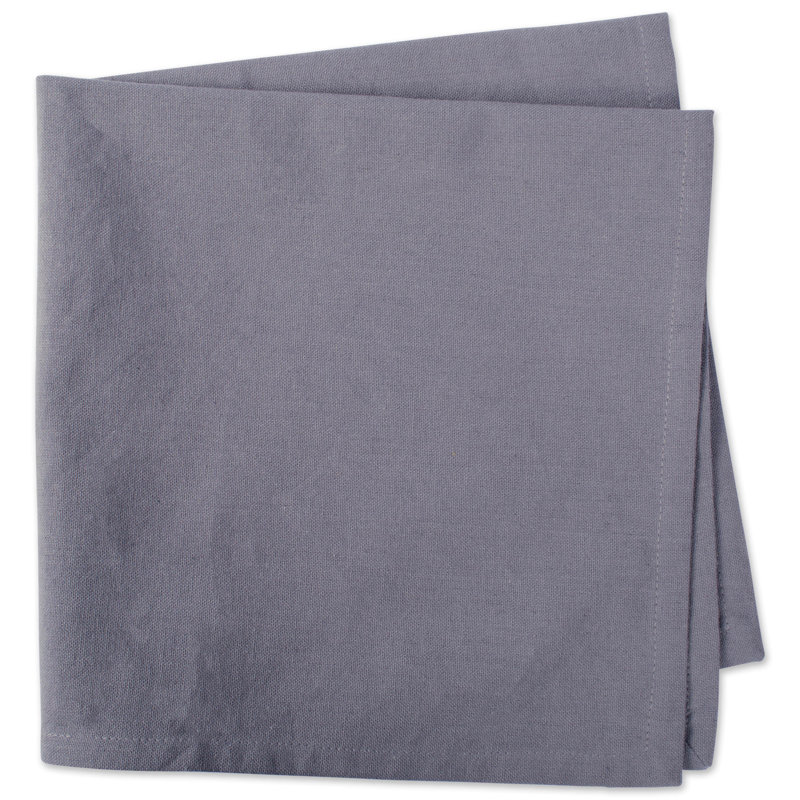 Scheffler Cotton Blend Square Napkin, Gray