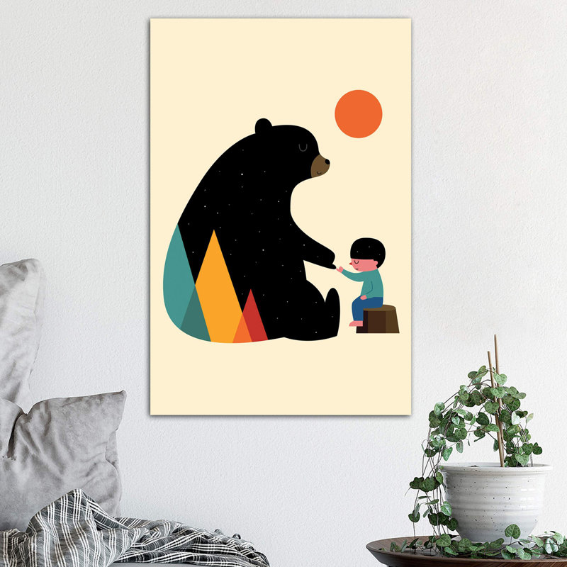 «Promise» par Andy Westface - impression d'art graphique, Toile tendue, Pas de tapis, H 26 po x l 18 po x 1,5 po
