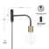Prajapati Plug-in Armed Sconce