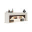 Foyer de meuble télé en bois massif beige-117598222