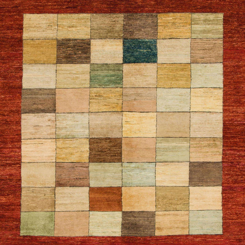Abstract Indoor Rug, Square 5'
