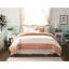 Édredon pour très grand lit - 9 pièces, coussins décoratifs corail, idée Shabby Chic