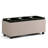 Avalon 42"W Upholstered Storage Ottoman with 3 Flip-Over Serving Trays-528804308
