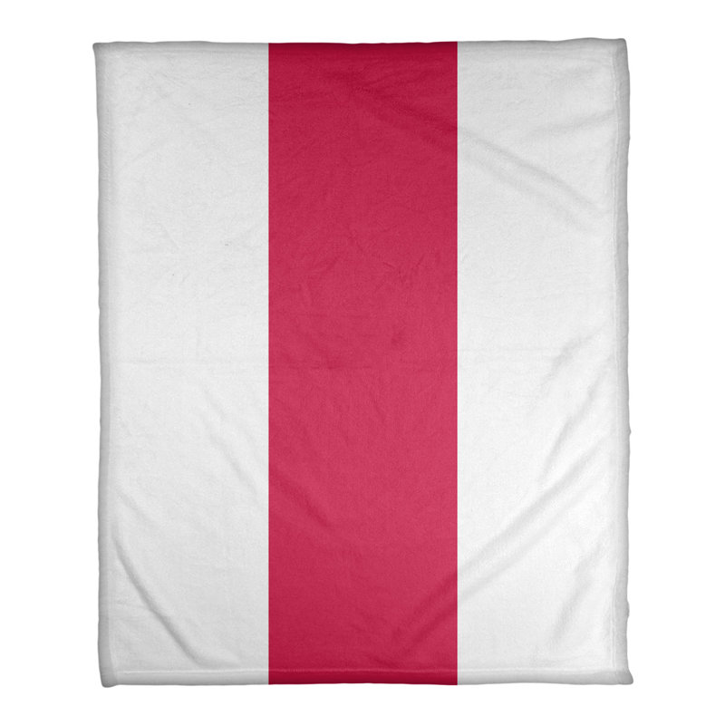 Couverture polaire basket Toronto, l 50 po x L 60 po, Toronto / blanc / rouge