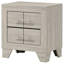 Table de chevet 2 tiroirs Rustic Cream