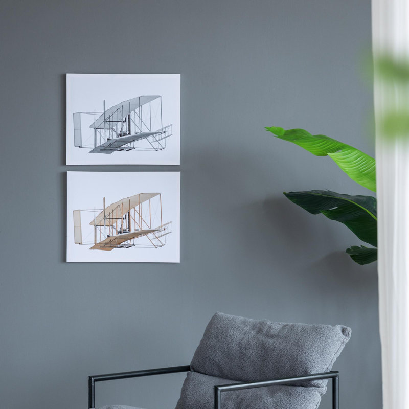 Ensemble de 2 grands diptyques rectangulaires