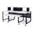 Mehraan 71.6'' W Rectangular Music Desk w/ Keyboard Tray, Cord Management-1952992902