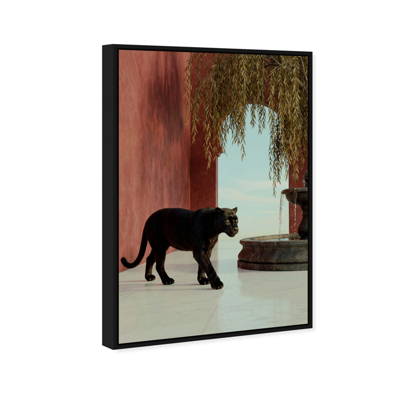 At The Palace Print by Oliver Gal, 11"H x 16"W, Black Floater Frame