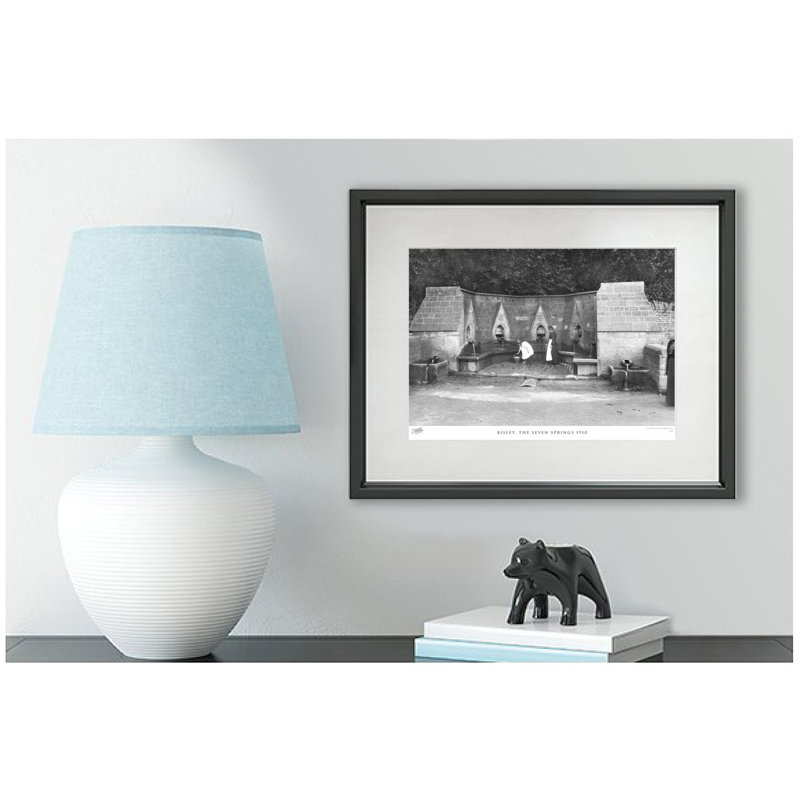 Bisley, The Seven Springs 1910 by Francis Frith - Single Picture Frame Print, 40cm H x 50cm W x 2.3cm D