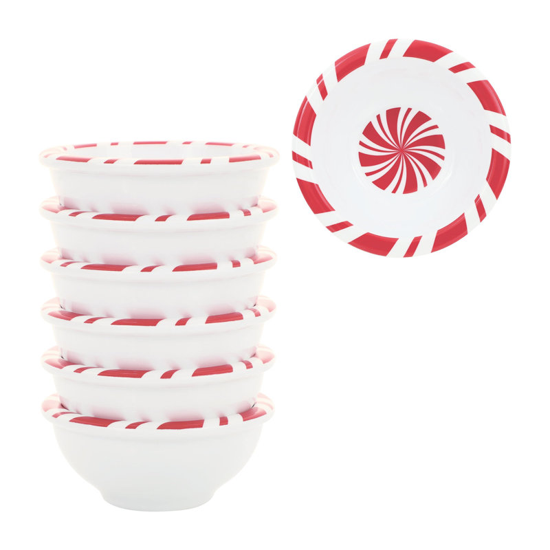 3 3/8" Mini Bowl S6, Peppermint