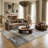 Rug Branch Milan 8' x 11' (7'7" x 10'10") Brown/Grey Geometric Area Rug, Contemporary, Medium Pile, Stain-Resistant Carpet - Living Room, Bedroom, Dining Room, and Kitchen-1392568090
