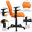 Chaise de bureau pivotante en vinyle Bonavant-100667720-100667724