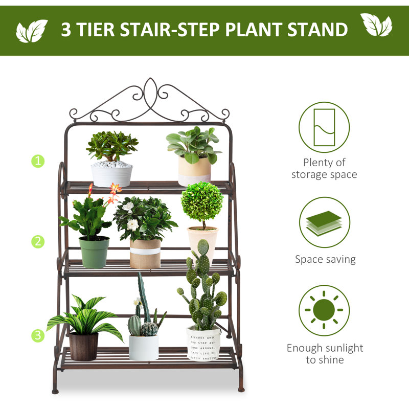 Eita Metal Weather Resistant Plant Stand