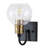 Escondido Iron/Glass Rustic Vintage LED Vanity Light-97602535
