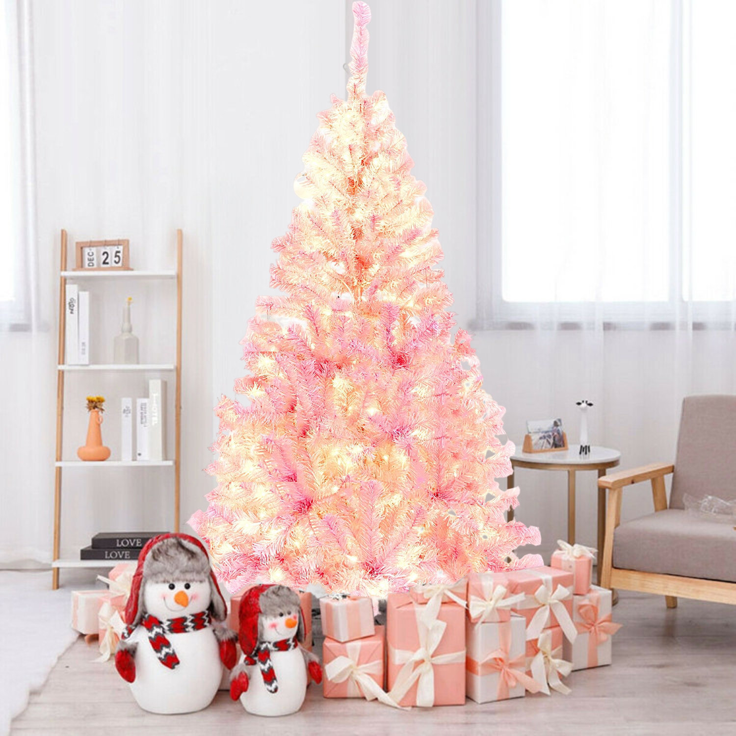 The Holiday Aisle® Easy SetUp 5' Lighted Fir Christmas Tree Wayfair