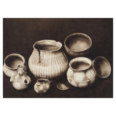 Mohave Still Life (The North American Indian v. II. Cambridge MA: The University Press 1908) par Edward Sheriff Curtis - Impression giclée