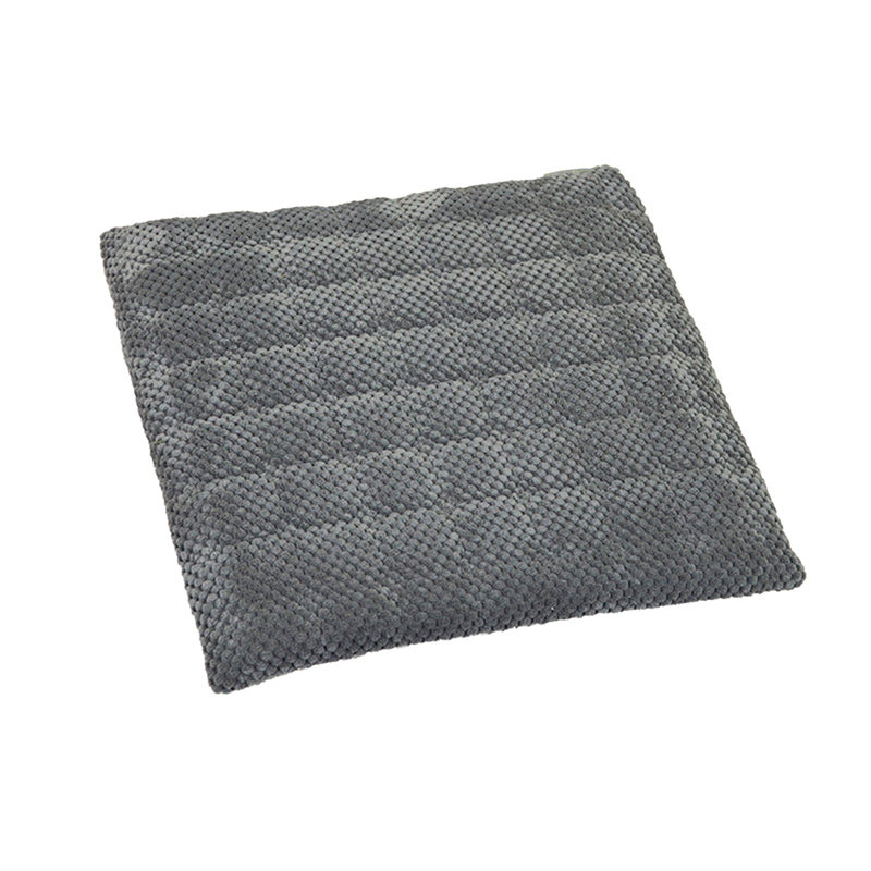 1Pcs Dining Chair Cushions Corduroy Cushion 15.7 '' Squares Comfortable Cushion Detachable Antiskid Chair Cushion, Gray