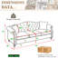 Canapé Chesterfield de 79 po en velours 3 places avec mousse haute résilience et conception ergonomique, canapé capitonné pour un confort ultime, comprend 2 coussins
