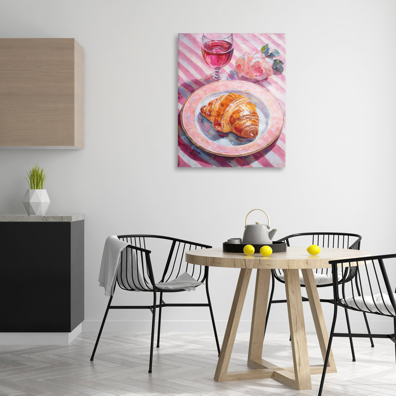 Toile pastel Brunch Meal, design par Lil 'Rue, H 40 po x l 30 po