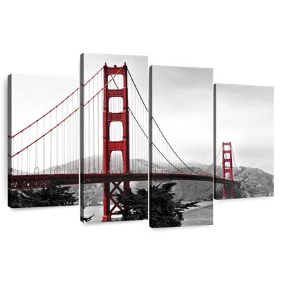 Pont du Golden Gate rouge vif