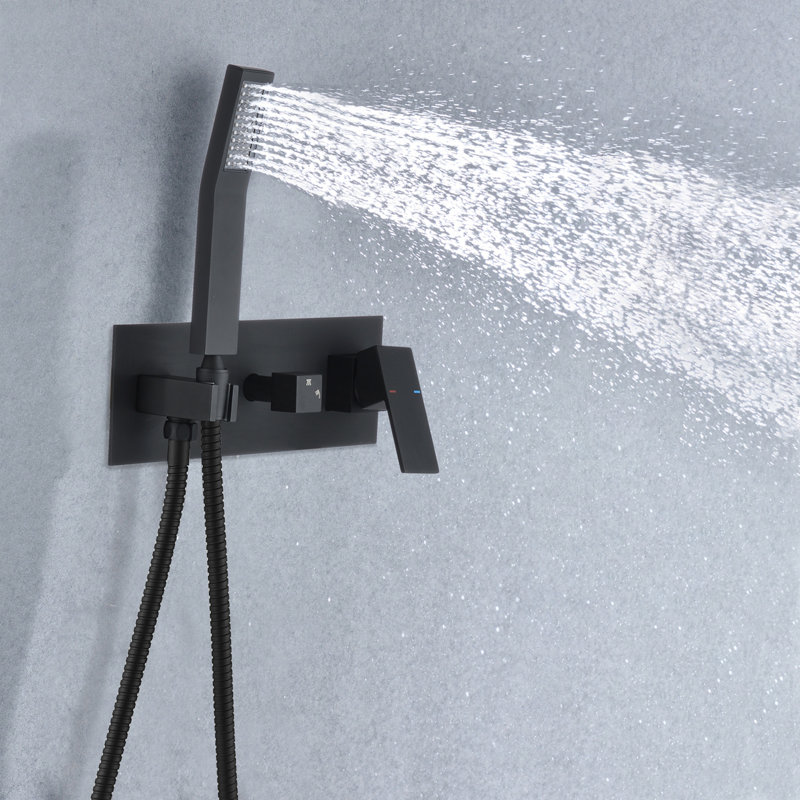 Wall Mounted Bathroom Rain Hot And Cold Complete