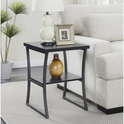 Mariska 1-Drawer Wood End Table with Shelf