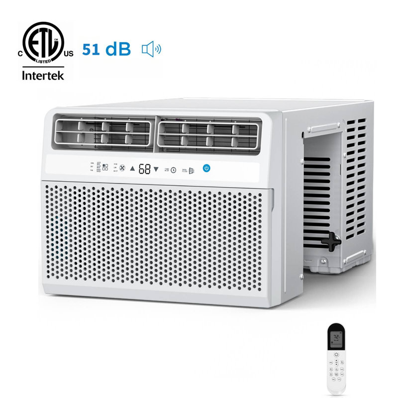 Window Air Conditioner with Remote for up to 550 Sq. Ft, 12000