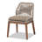 19.25'' H Upholstered Mahogany Side Chair