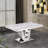 Kyleigha 4 - Person Marble Top Pedestal Dining Set