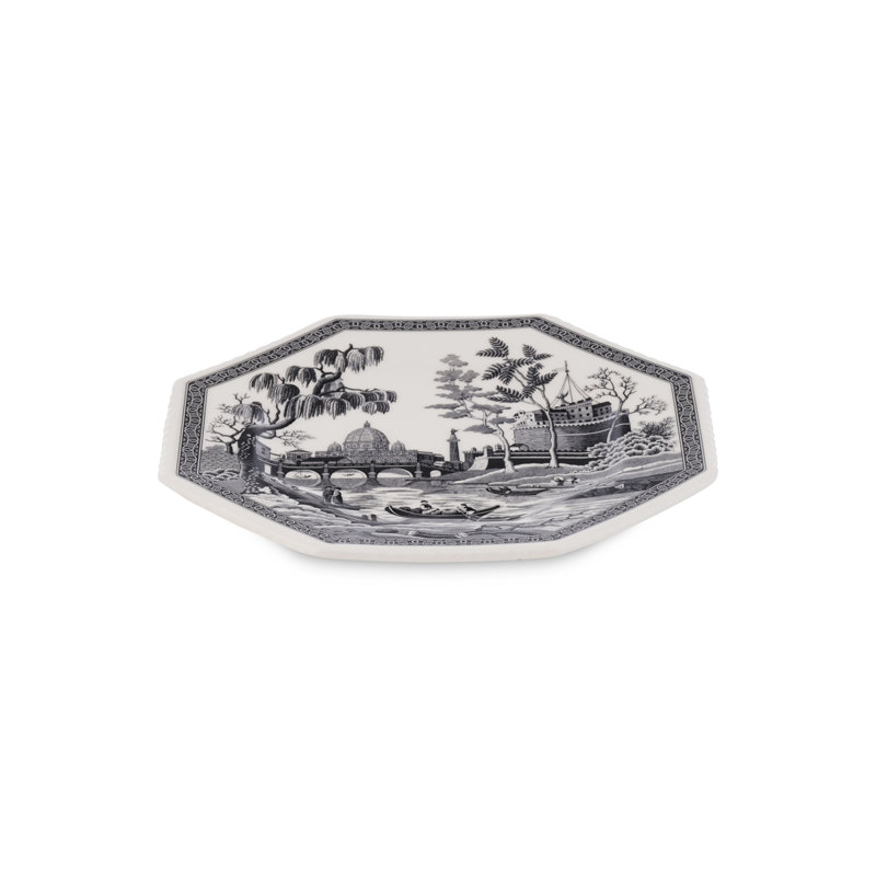 Spode Heritage Collection Octagonal Plate Rome 9.5"