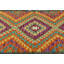 Tapis de couloir oriental fait à la main multicolore Kilim & Sumak Luvina 3X13