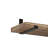 72Inch Long Floating Wood Wall Shelf With Heavy Duty Brackets, 1.5'' Thickness, Burnt