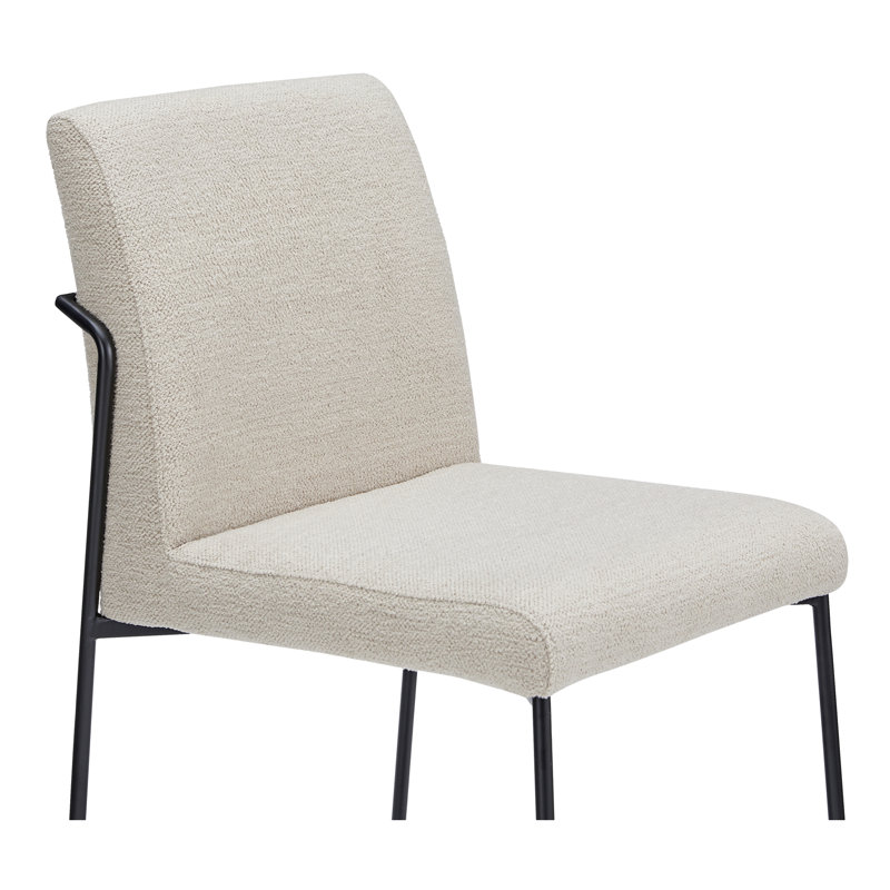 Danny Dining Chair Dark Brown Set of Two, Ivory