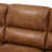 Vintage Brown Leather Three-Seat Sofa with Plush Tufted Cushions and Sturdy Wooden Legs for Timeless Comfort