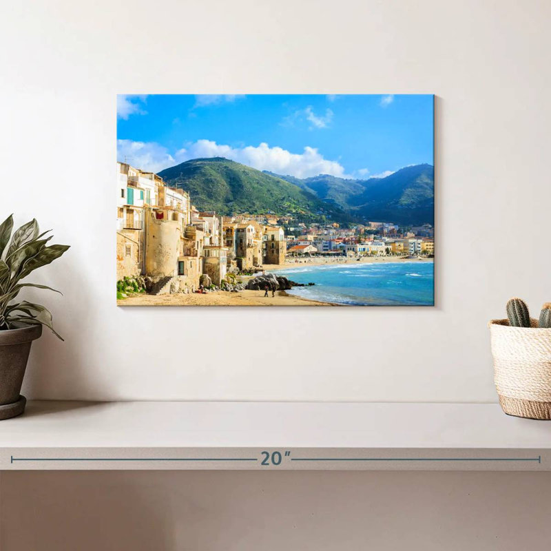 Gillard Cefalu, bord de mer, H 8 po x l 12 po