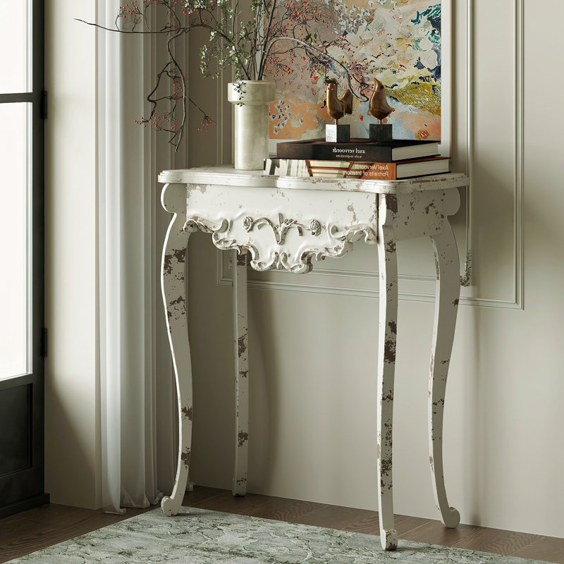 Ophelia & Co. Solid Wood & MDF Traditional Console Table - Classic Entryway Design