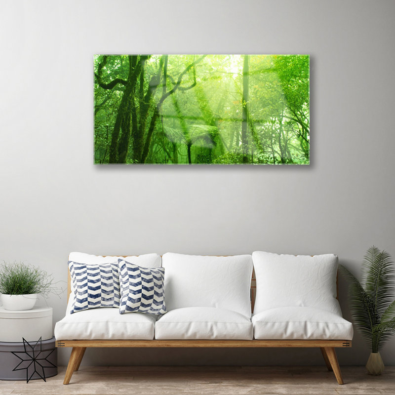 Nature Trees 1 Piece Wall Art on Glass