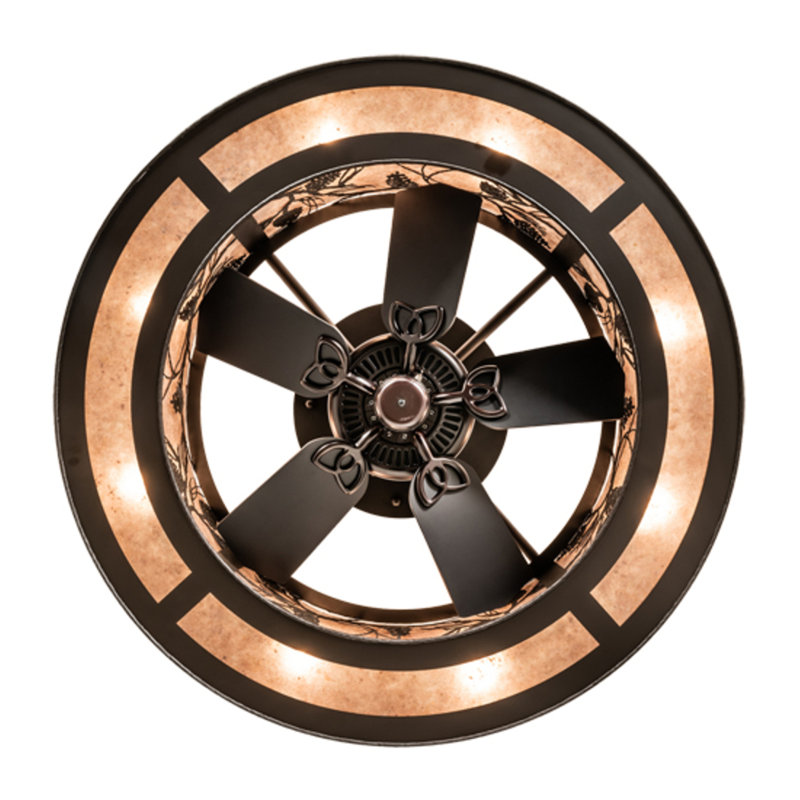 Ventilateur de plafond 30 po avec ensemble d'éclairage Jahmeel